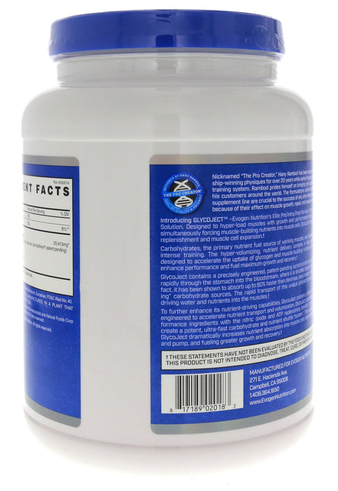 Evogen GlycoJect, Cherry - 1000 grams - Pre & Post Workout at MySupplementShop by Evogen