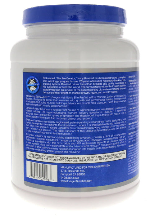 Evogen GlycoJect, Cherry - 1000 grams - Pre & Post Workout at MySupplementShop by Evogen