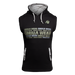 Gorilla Wear Melbourne S/L Hooded T-Shirt - Black - T-Shirt at MySupplementShop by Gorilla Wear
