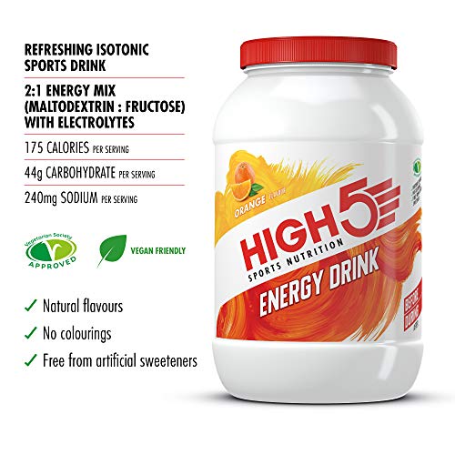 High 5 Energy Drink Orange 2.2kg - Sports Nutrition at MySupplementShop by High 5