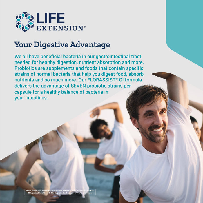 Life Extension Florassist GI with Phage Technology - 30 liquid vcaps - Health and Wellbeing at MySupplementShop by Life Extension