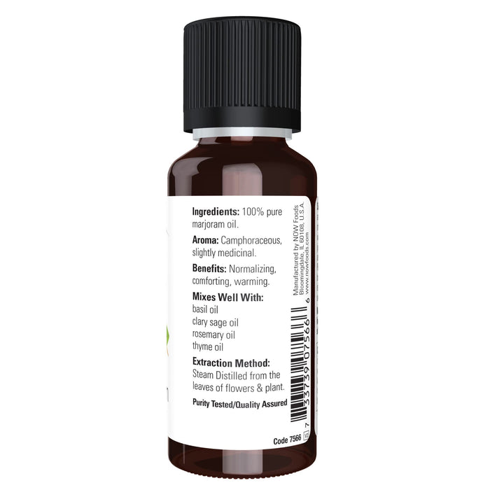NOW Foods Essential Oil, Marjoram Oil - 30 ml. - Health and Wellbeing at MySupplementShop by NOW Foods