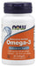 NOW Foods Omega-3 Molecularly Distilled - 30 softgels - Health and Wellbeing at MySupplementShop by NOW Foods