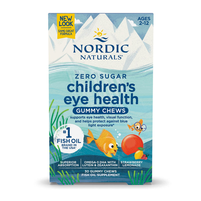 Nordic Naturals Children's Eye Health, Strawberry Lemonade - 30 Gummies - Vitamins & Minerals at MySupplementShop by Nordic Naturals