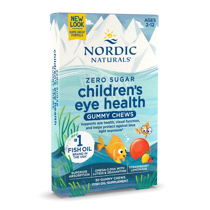 Nordic Naturals Children's Eye Health, Strawberry Lemonade - 30 Gummies - Vitamins & Minerals at MySupplementShop by Nordic Naturals