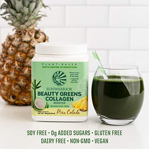 Sunwarrior Beauty Greens 300g Pina Colada - Sports Nutrition at MySupplementShop by Sunwarrior