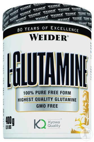 Weider L-Glutamine, 100% Pure Free Form - 400 grams - L-Glutamine, Glutamine at MySupplementShop by Weider