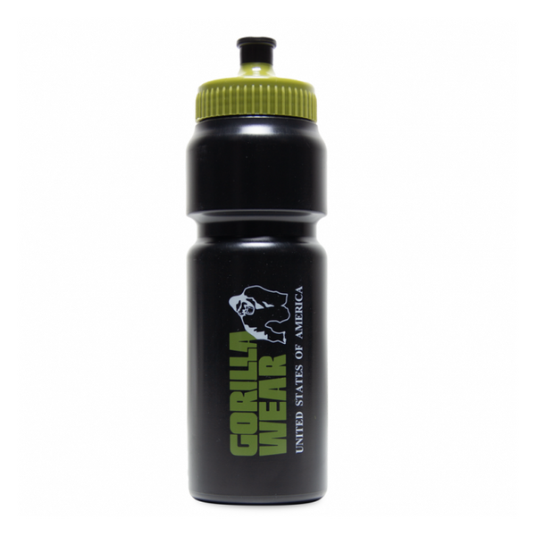 Gorilla Wear Classic Sports Bottle - Black/Army Green - 750ml - Sports Bottle at MySupplementShop by Gorilla Wear